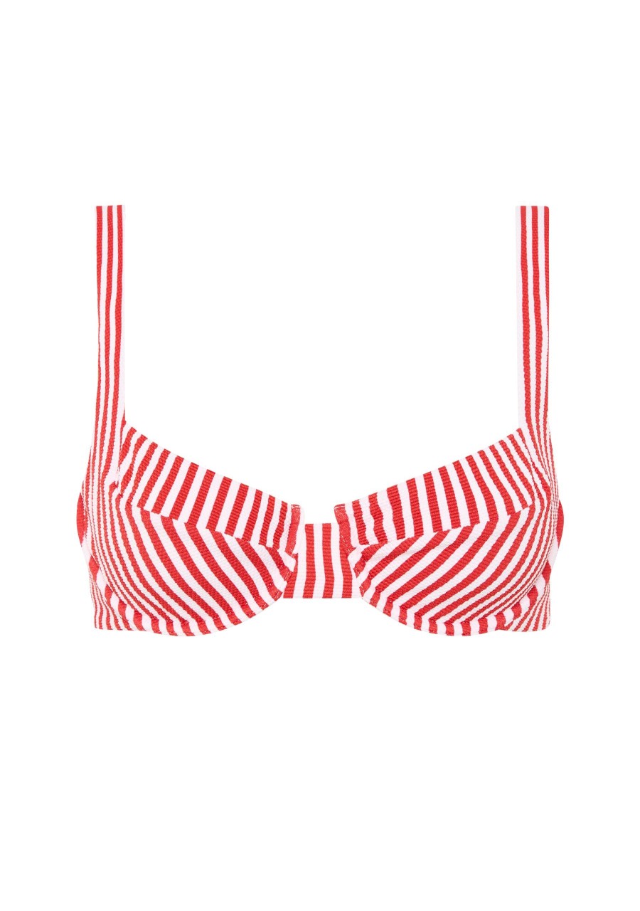 Women Fella | Casanova Top Red Stripe